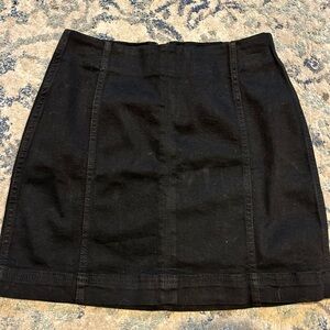 wild fable black denim skirt
